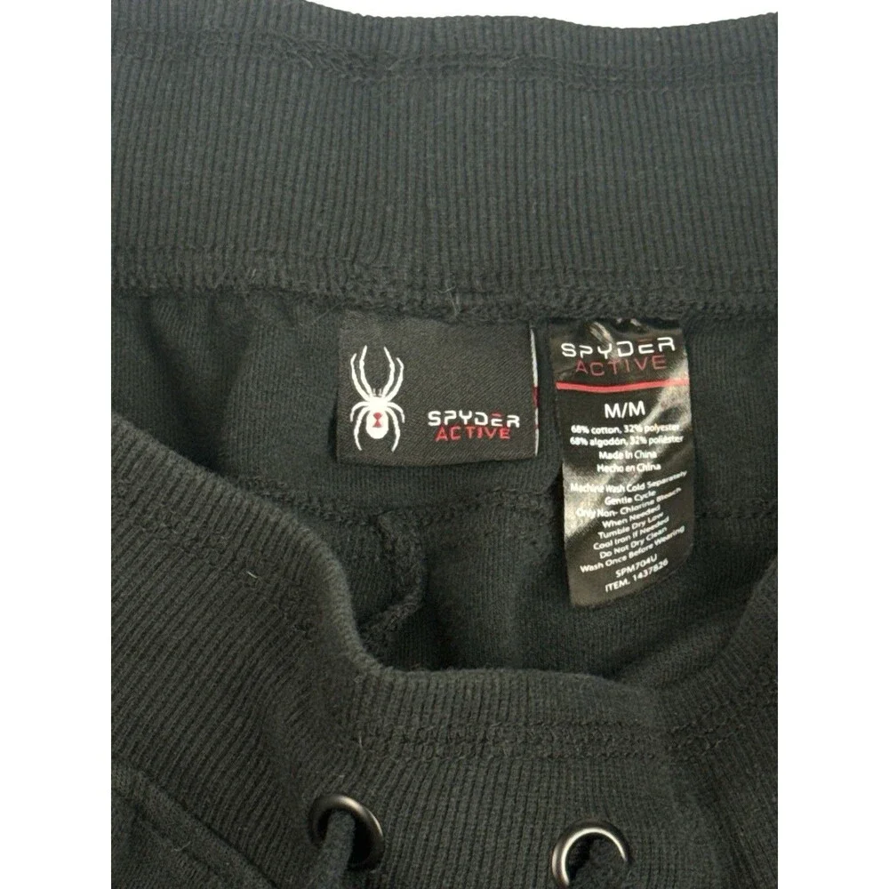 Spyder Men’s Joggers Medium Grey Black Athletic Sweatpants Performance Athletic